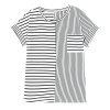 Azura Exchange Striped Print Chest Pocket T-Shirt – L