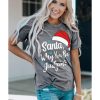 Azura Exchange Santa Hat Snowflake Tee – L