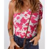 Azura Exchange Cow Print Cut-out Top – L