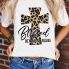 Azura Exchange Leopard Cross Graphic Print T-Shirt – L