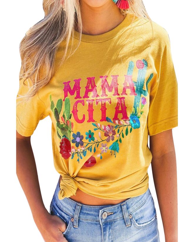 Azura Exchange Mamacita with Cactus Tee – L