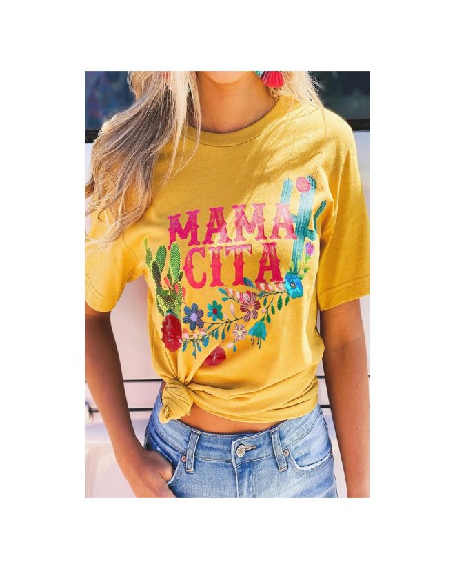 Azura Exchange Mamacita with Cactus Tee – L