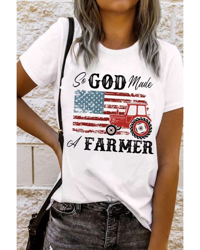 Azura Exchange Graphic Tee with a Farmer-inspired Design – L