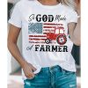 Azura Exchange Graphic Tee with a Farmer-inspired Design – L