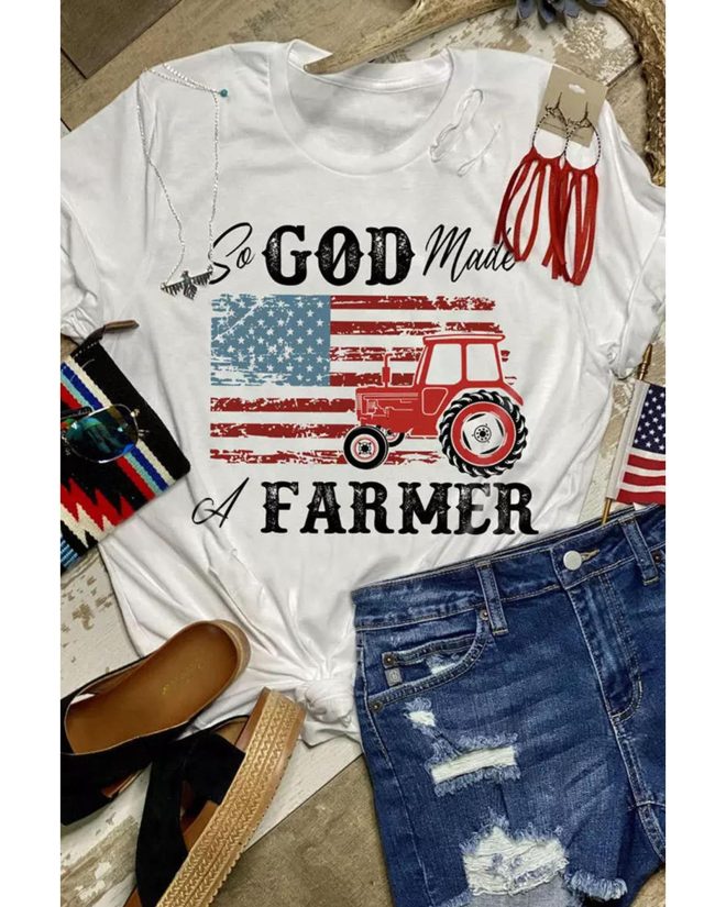 Azura Exchange Graphic Tee with a Farmer-inspired Design – L