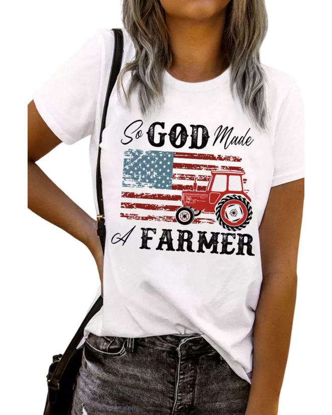 Azura Exchange Graphic Tee with a Farmer-inspired Design – L