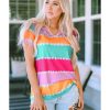 Azura Exchange Color Block V Neck T Shirt – M