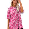 Azura Exchange Leopard Print Oversized T-Shirt – L