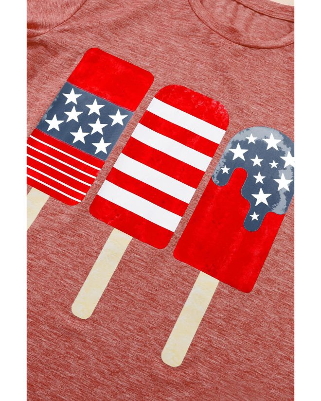 Azura Exchange Patriotic Popsicles Tee – L