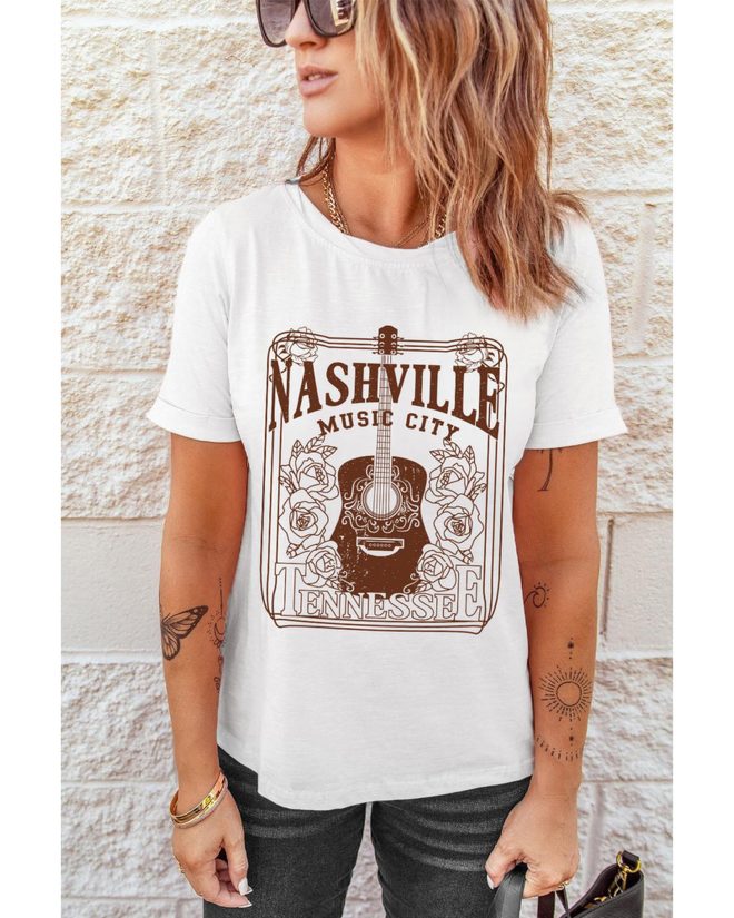 Azura Exchange Nashville Music City Graphic Tee – L