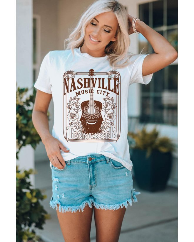 Azura Exchange Nashville Music City Graphic Tee – L