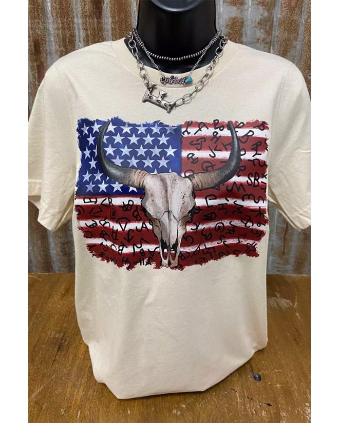 Azura Exchange American Flag Graphic Tee – L