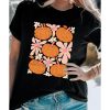 Azura Exchange Pumpkin Flower Square Graphic Tee – 2XL