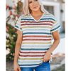 Azura Exchange Striped V Neck T-shirt – 2XL