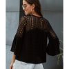 Azura Exchange Crochet Blouse – S