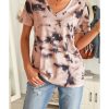 Azura Exchange V Neck Tie-dye T-shirt – 2XL