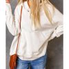 Azura Exchange Batwing Sleeve Henley Hoodie with Pockets – 2XL