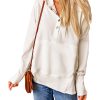 Azura Exchange Batwing Sleeve Henley Hoodie with Pockets – 2XL