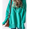 Azura Exchange Batwing Sleeve Pocketed Henley Hoodie – 2XL