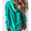 Azura Exchange Batwing Sleeve Pocketed Henley Hoodie – 2XL