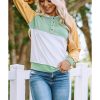 Azura Exchange Button Accent Colorblock Hoodie – M