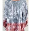 Azura Exchange Bishop Sleeve Tie Dye Sweatshirt – S