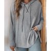 Azura Exchange Relaxed Drawstring Hooded Sweater – L