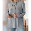 Azura Exchange Relaxed Drawstring Hooded Sweater – L