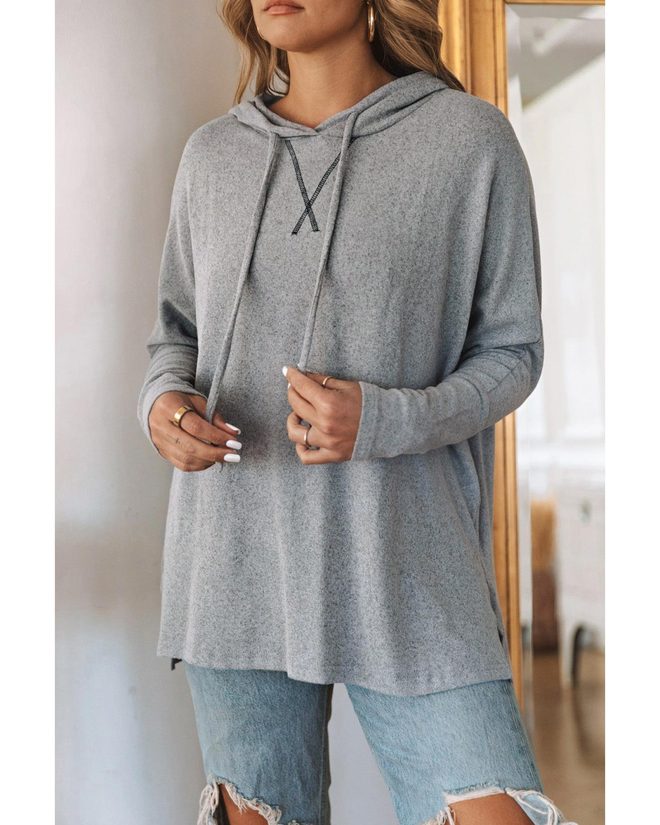 Azura Exchange Relaxed Drawstring Hooded Sweater – L