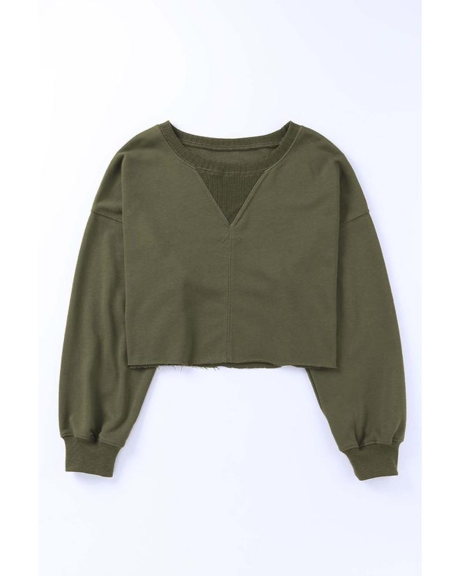 Azura Exchange Cropped Drop Shoulder Sweatshirt – 2XL