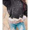 Azura Exchange Bleached Leopard Pullover Sweatshirt – L