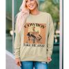 Azura Exchange Cowboy Take Me Away Graphic Print Pullover Sweatshirt – 2XL