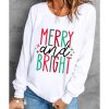 Azura Exchange Merry and Bright Long Sleeve Graphic Sweatshirt – 2XL