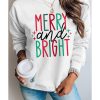 Azura Exchange Merry and Bright Long Sleeve Graphic Sweatshirt – 2XL