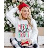 Azura Exchange Merry and Bright Long Sleeve Graphic Sweatshirt – 2XL