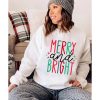 Azura Exchange Merry and Bright Long Sleeve Graphic Sweatshirt – 2XL