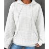 Azura Exchange Lattice Textured Kangaroo Pocket Hoodie – 2XL