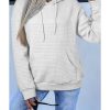 Azura Exchange Lattice Textured Kangaroo Pocket Hoodie – 2XL