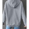 Azura Exchange Lattice Textured Kangaroo Pocket Hoodie – 2XL