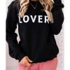 Azura Exchange Lover Crew Neck Sweatshirt with Letter Print – 2XL