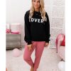 Azura Exchange Lover Crew Neck Sweatshirt with Letter Print – 2XL