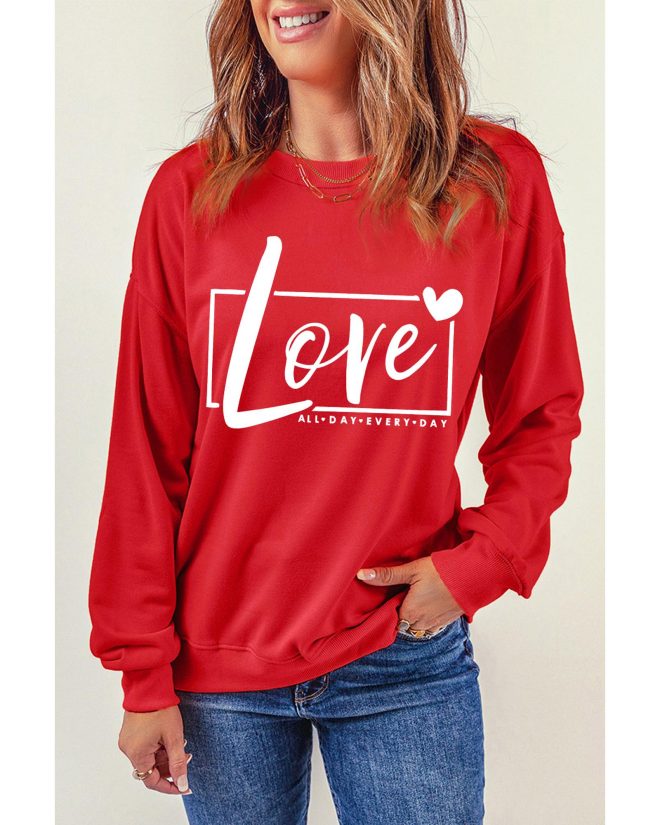 Azura Exchange Love Graphic Sweatshirt – M