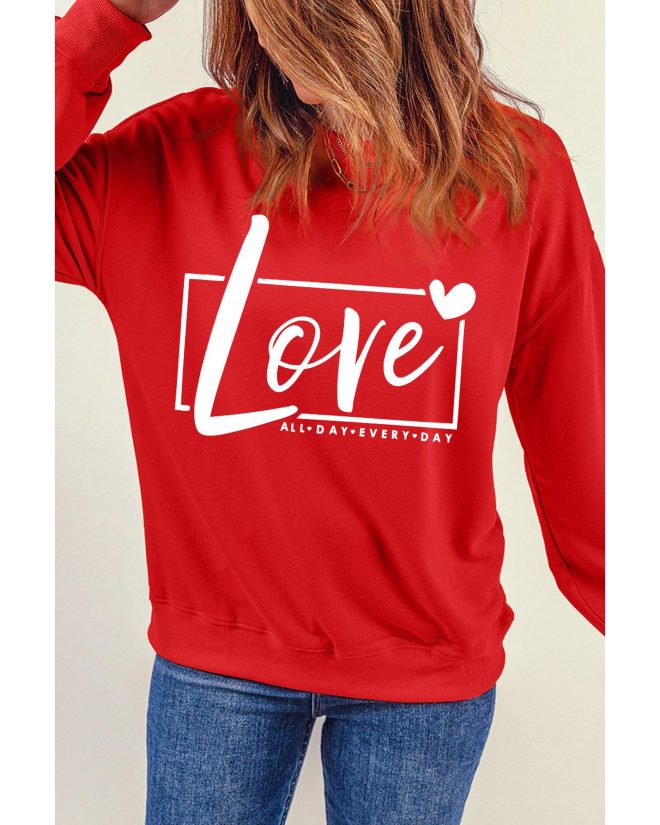 Azura Exchange Love Graphic Sweatshirt – M