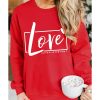 Azura Exchange Love Graphic Sweatshirt – M