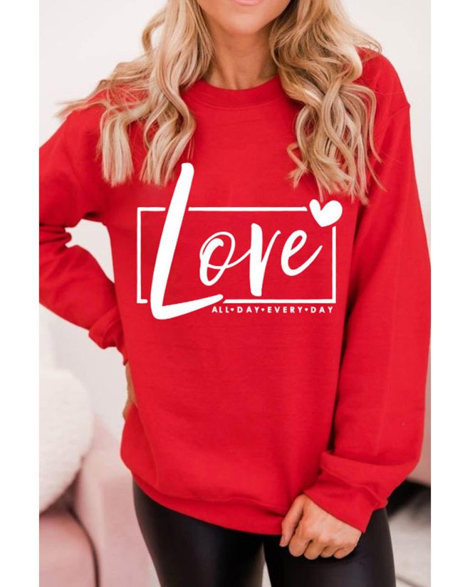 Azura Exchange Love Graphic Sweatshirt – M