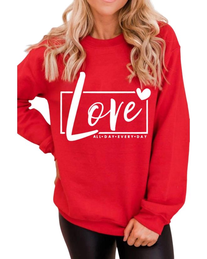 Azura Exchange Love Graphic Sweatshirt – M