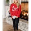 Azura Exchange Love Graphic Sweatshirt – M