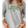 Azura Exchange Clover Embroidered Pullover Sweatshirt – 2XL