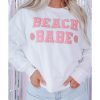 Azura Exchange BEACH BABE Slogan Graphic Sweatshirt – L