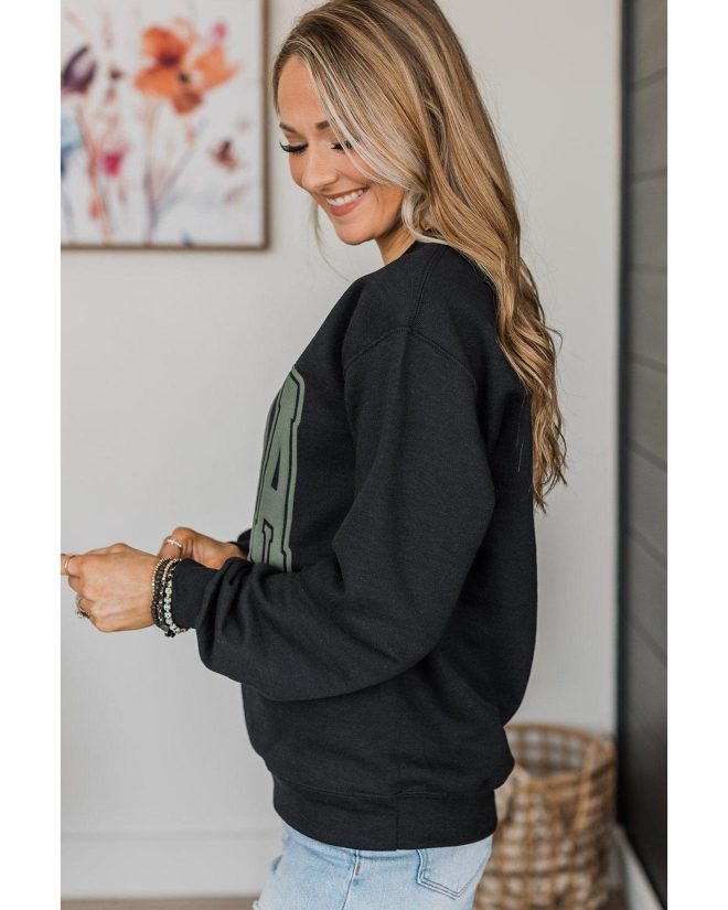 Azura Exchange Mama Varsity Crew Neck Sweatshirt – M